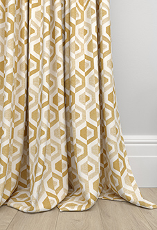 Gusta, Ochre - Made to Measure Curtains